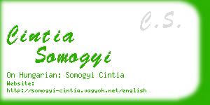 cintia somogyi business card